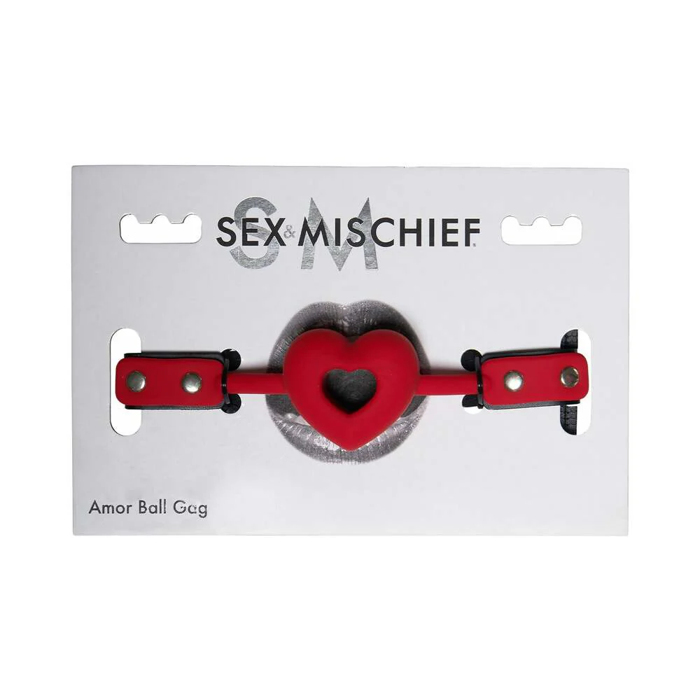 Amor Heart-Shaped Silicone Ball Gag