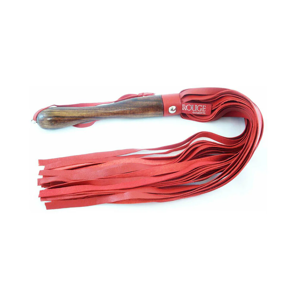 Wooden Handle Leather Flogger