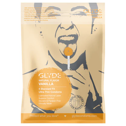 Glyde Ultra Natural Flavor Condom 4pk