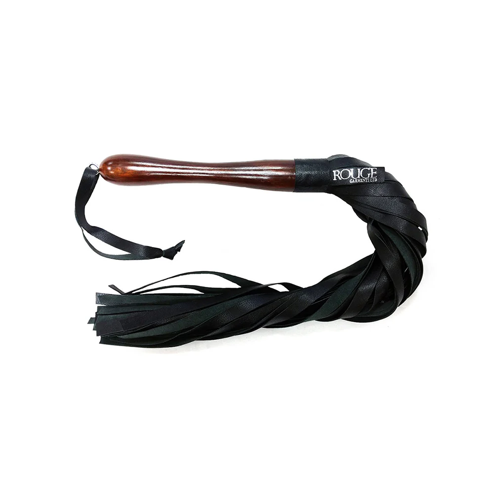 Wooden Handle Leather Flogger