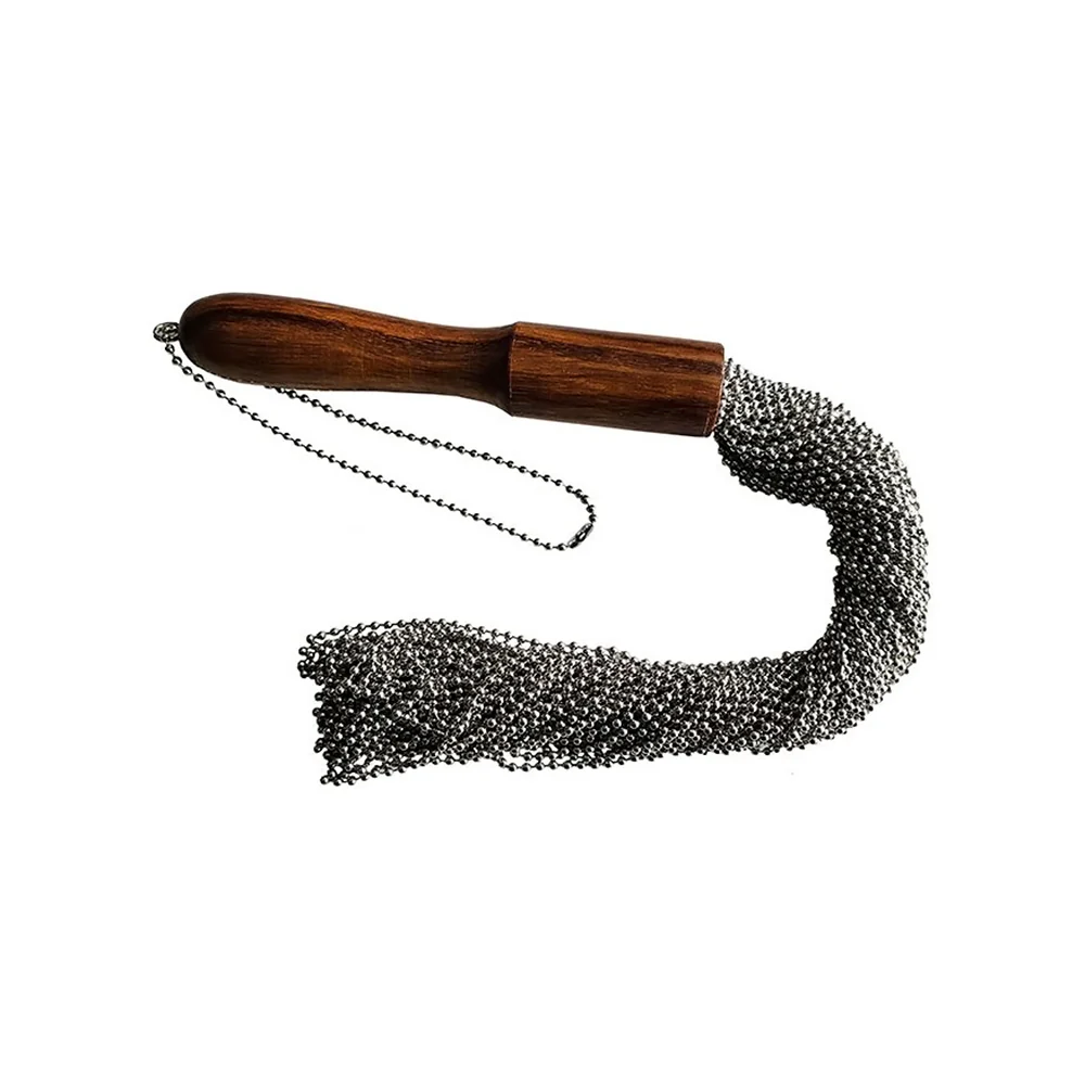 Beaded Metal Flogger Silver