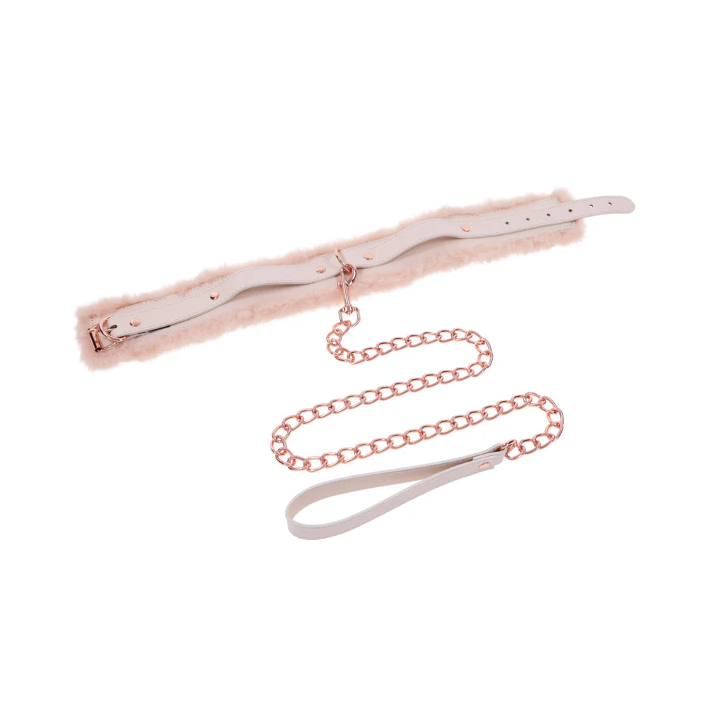 Peaches 'n CreaMe Fur Collar & Leash