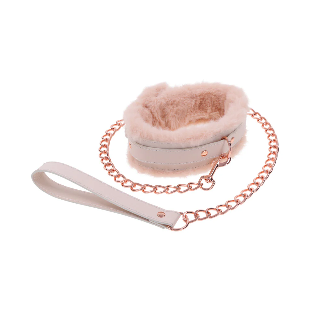 Peaches 'n CreaMe Fur Collar & Leash