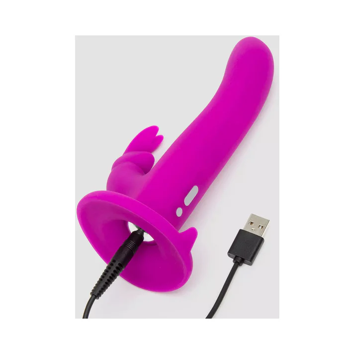 Happy Rabbit Rechargeable Silicone Vibrating Strap-On Harness Set