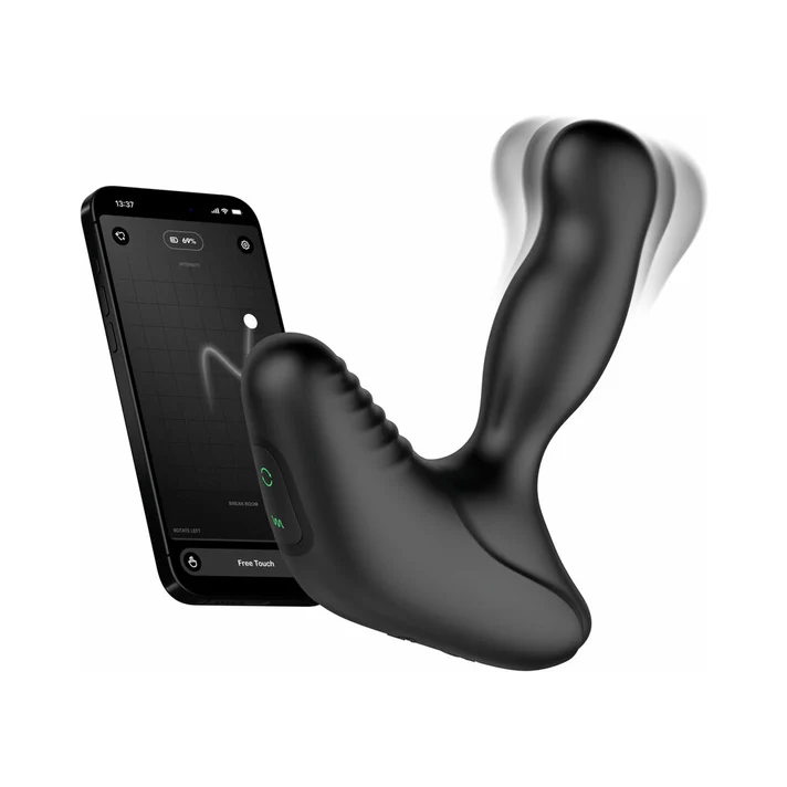 Rotating and Vibrating Remote Control Prostate Massager