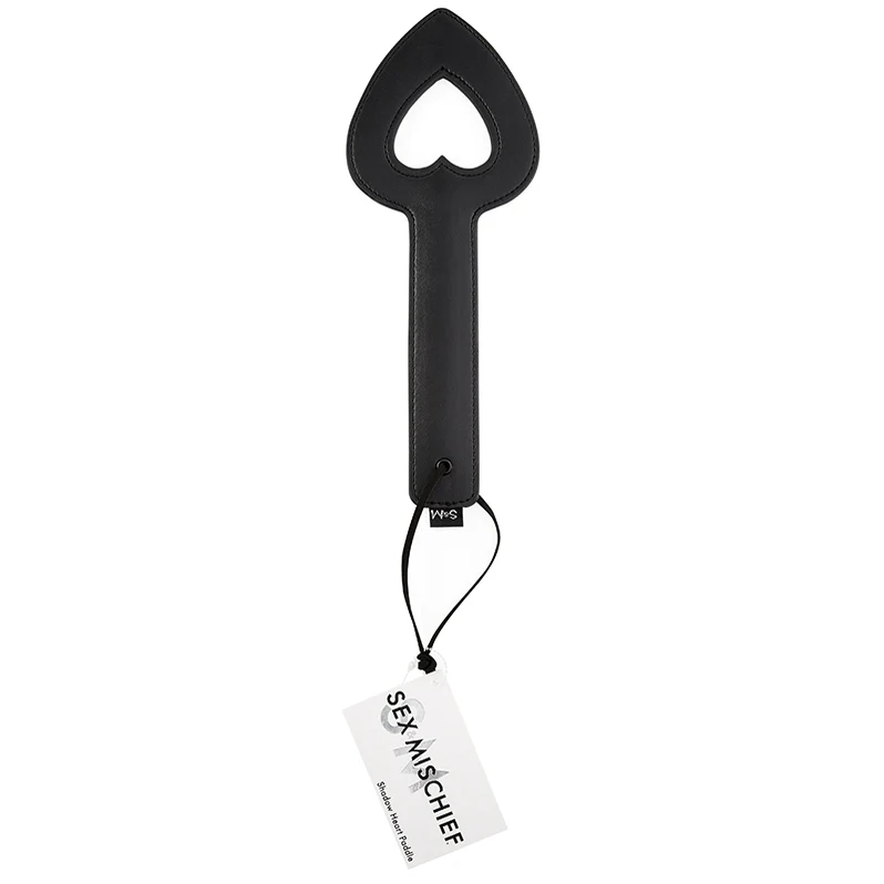 Shadow Heart Paddle Open-Center Black
