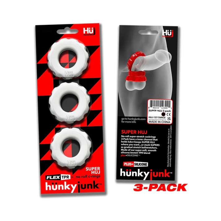 Hunkyjunk SuperHuj 3-Pack Cockrings