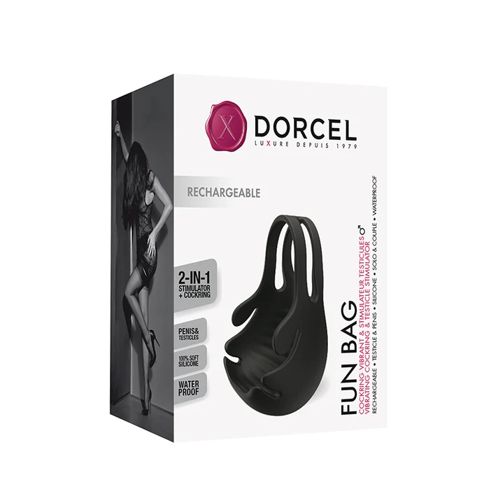 Dorcel Fun Bag Rechargeable Silicone Vibrating Cockring & Testicle Stimulator