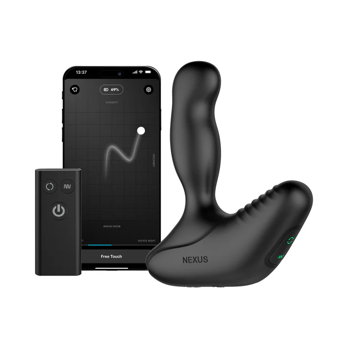 Rotating and Vibrating Remote Control Prostate Massager