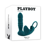 Bring It On Rechargeable Silicone Thrusting Anal Plug with Vibrating Ball Cradle