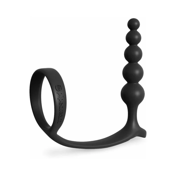 Silicone Ass-Gasm Cockring Anal Beads