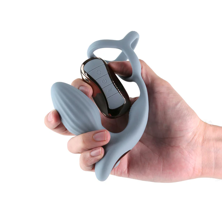 Cockring and Gyrating Plug with Remote