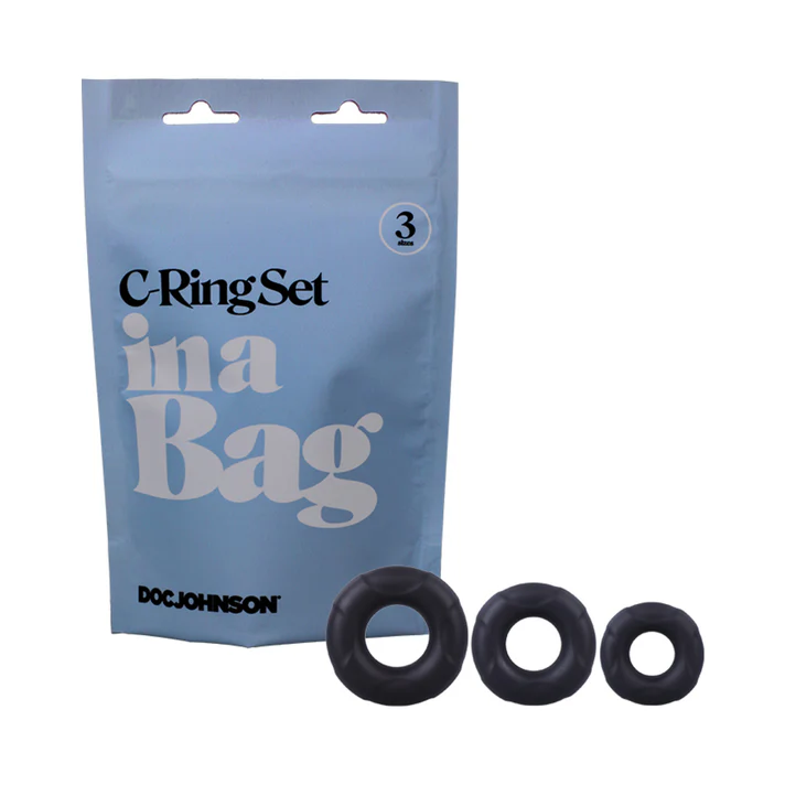 C-Ring Set In A Bag 3-Piece Silicone Cockrings