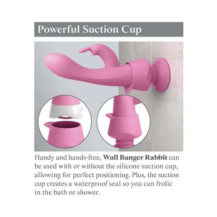 Wall Banger Rabbit Vibrator With Suction Cup