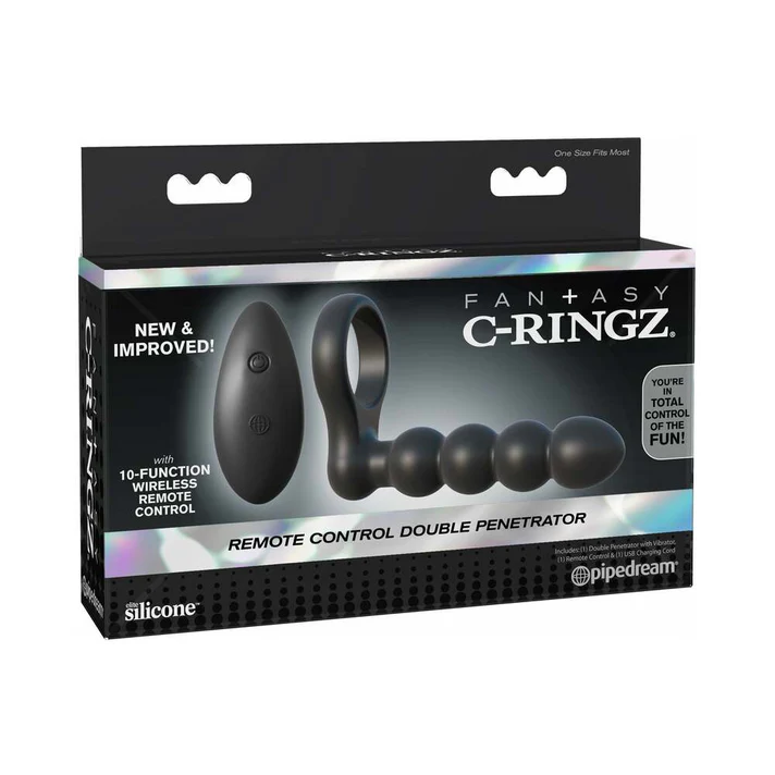 Double Penetrator Vibrating Cockring